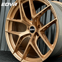Rines EVOR Forjados de Aleación Personalizados de Lujo en Dorado Santin, 5x127, 5x112, 5x114.3, 5x120, Cóncavos, de 15, 18, 19 y 26 Pulgadas para Autos