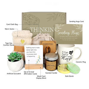 Je pense à toi <span class=keywords><strong>après</strong></span> la chirurgie Cadeaux pour <span class=keywords><strong>les</strong></span> femmes Amis malades maman soeur personnalisé vente en gros Get Well Soon Paniers cadeaux pour <span class=keywords><strong>les</strong></span> femmes - Product Image 2