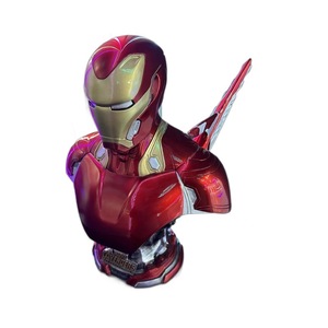 Statua in Resina GK di <span class=keywords><strong>Iron</strong></span> <span class=keywords><strong>Man</strong></span> MK50 <span class=keywords><strong>Avengers</strong></span>, Modello Mezzo Busto, Decorazione Natalizia da Scrivania, Regalo - Product Image 5