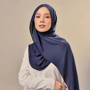 NEW 180*70cm Malaysia Satin Slik <strong>Scarf</strong> Plain Twill Silk Hijabs Muslim <strong>Scarves</strong> Shawls Square Muslim Silk <strong>Scarf</strong> For Women