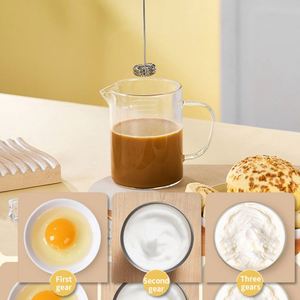 Batidora Eléctrica Recargable de Metal Pequeña de Alta Calidad para Café y Leche, Ideal para Negocios - Product Image 6