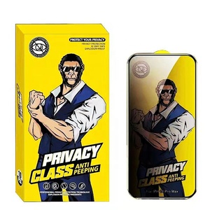 Protector de Pantalla de Vidrio Templado para Teléfono Móvil, <span class=keywords><strong>Gorilla</strong></span> Grade AAA, 28 Grados Anti-Espía, Pegamento Completo, Ultrafino, Antipolvo, Privacidad, 9H - Product Image 1