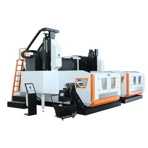 آلة طحن CNC من FANUC ، وحدة تحكم عمودية ثقيلة ، مركز تصنيع CNC بعمود مزدوج للقطع الثقيل