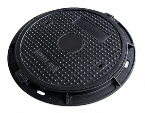 Coperchio per tombino in plastica SMC EN124 A15, decorativo per esterni, di sicurezza, 600 mm - Product Image 2