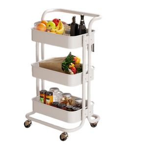 Étagère de rangement minimaliste multi-niveaux en acier au carbone sur pied pour la maison, chambre, salon, salle de bain - Polyvalente - Product Image 5