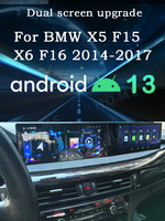 Nouveau Style double écran voiture Play Auto pour BMW F10 F11 520i 525i 2011-2017 Android 13 voiture lecteur multimédia Radio Navigation 360