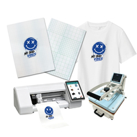 Kertas Transfer Panas untuk Kaos, Vinyl Transfer Panas yang Dapat Dicetak untuk Printer Inkjet, Transfer Setrika untuk Kain Terang & Putih