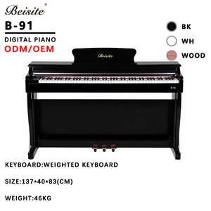 Beisite B-91 88-Key ODM/<span class=keywords><strong>OEM</strong></span> chuyên nghiệp thẳng đứng đàn piano kỹ thuật số organ điện bàn phím với tiêu chuẩn bước trọng lượng nhà máy trực tiếp - Product Image 1