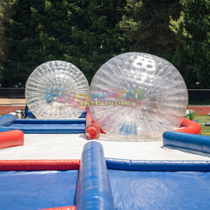 Desafío al aire libre Deporte Burbuja Claro Bola de hámster humano Inflable Doble Zorb <span class=keywords><strong>Ball</strong></span> Race Track - Product Image 3