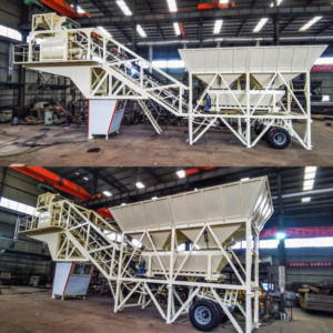 Centrale à béton <span class=keywords><strong>mobile</strong></span> automatique à prix d'usine, capacité de 25 m3/h à 240 m3/h, centrale de mélange de béton - Product Image 6