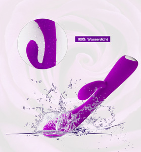 Vibratore a Rosa <span class=keywords><strong>per</strong></span> Punto G e Clitoride con Riscaldamento, Vibratore Doppio Impermeabile Ricaricabile, Giocattolo Sessuale <span class=keywords><strong>per</strong></span> <span class=keywords><strong>Lei</strong></span> - Product Image 6