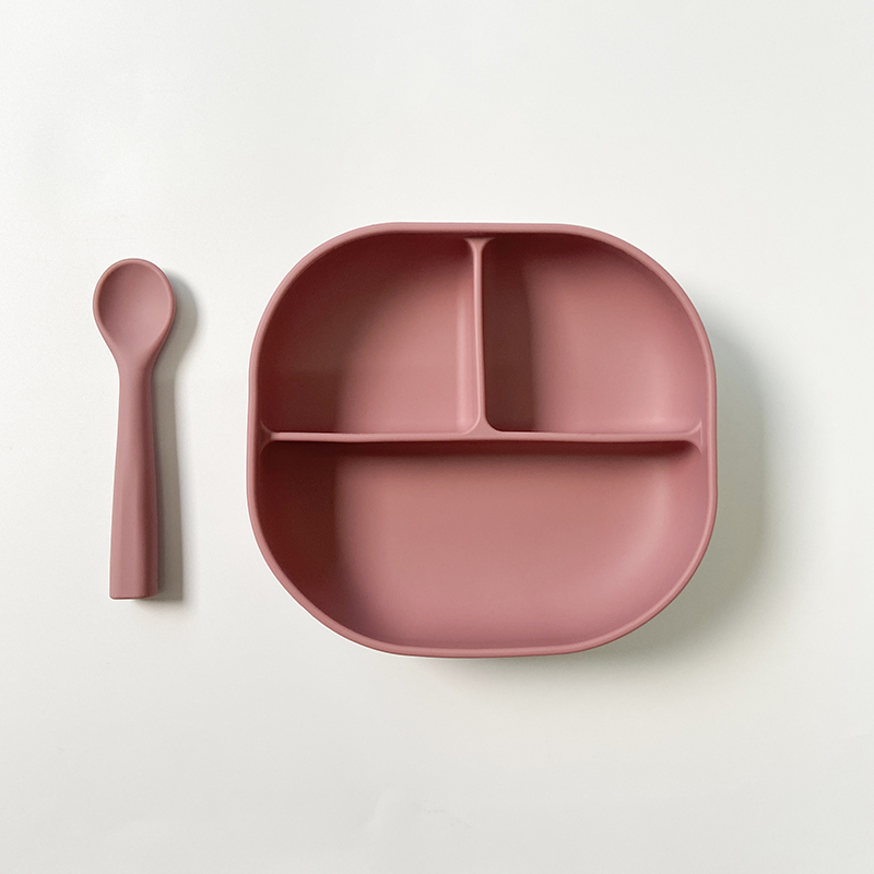 Высококачественный силиконовый подарочный набор для кормления ребенка, набор силиконовой посуды для кормления ребенка, набор для кормления
