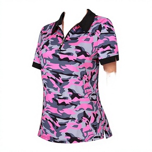 Chemises polo personnalisées pour femmes, manches courtes, polyester respirant, imprimées, fournisseur OEM, vêtements décontractés - Product Image 3