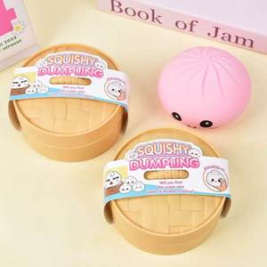 Jouet Squishy Baozi Mignon, Balle Anti-Stress Alimentaire Kawaii, Jouet Sensoriel Fidget Portable de Poche, Outil Calmant et Relaxant pour la Concentration, 5 à 7 Ans - Product Image 1