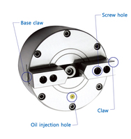 FORGEX 130ZS-3 Mandrin pneumatique pour trous aveugles, ensemble complet, force maximale 22KN, course de mâchoire 3mm, force de serrage 12KN, pour usinage de disques et engrenages