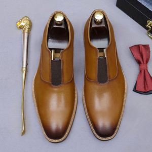Chaussures Oxford ASTON M.JAZZ faites à la main, de haute qualité, personnalisées, en cuir véritable pour homme, à lacets, respirantes, légères, pour mariage, fête, décontractées - Product Image 4