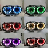 Phares avant Full LED R/T SRT RGB éblouissants DRL 2015-UP à clignotants séquentiels pour Dodge Challenger