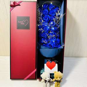 Ramo de Flores de Jabón Romántico de 33 Rosas para el Día de San Valentín, Caja de Regalo para Novia, Regalo de Cumpleaños - Product Image 6