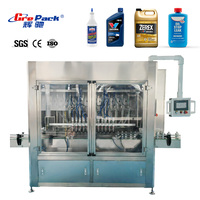 Machine de remplissage automatique linéaire pour liquides (antigel, liquide de refroidissement, huile moteur) en bidons de grande capacité, Ligne de remplissage de bouteilles de liquide lubrifiant, Prix