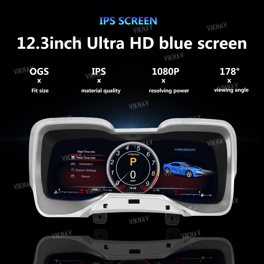 シボレー カマロ 2010-2015 デジタルクラスター12.3インチLCDデッキ