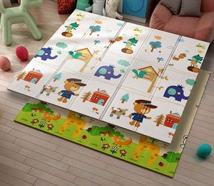 <span class=keywords><strong>Tapis</strong></span> <span class=keywords><strong>de</strong></span> sol <span class=keywords><strong>pliable</strong></span> et doux pour enfants, grand <span class=keywords><strong>tapis</strong></span> <span class=keywords><strong>de</strong></span> <span class=keywords><strong>jeu</strong></span> pour <span class=keywords><strong>bébé</strong></span>, Non toxique, écologique, coloré, Double face, dessin animé - Product Image 1