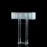 Nouveautés : Support de fleurs en acrylique de luxe, support de table, décorations de centre de table pour mariage, convient aux décorations d'événements et de fêtes