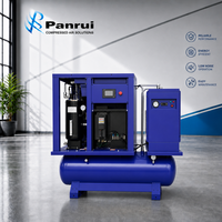 Compresseur d'air rotatif à vis industriel PANRUI à volume d'air réglable avec sécheur d'air pour atelier de décoration et pulvérisation céramique