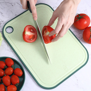 Tabla de cortar de doble cara, rectangular, material PP, antibacteriana, para verduras, frutas, apta para lavavajillas - Product Image 1