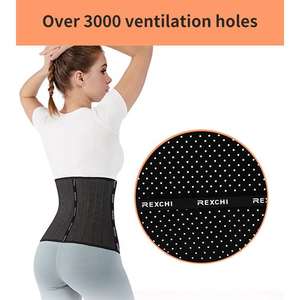 GOLOVEJOY-<span class=keywords><strong>faja</strong></span> colombiana 100% de látex para mujer, ropa moldeadora de Fitness, corsé debajo del pecho de acero, entrenador de cintura - Product Image 4