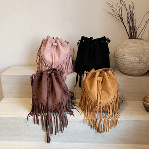 Stylish Suede Fringe Bags - Women's Crossbody Handbags