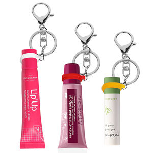 Porte-clés pour baume à lèvres, brillant à lèvres et rouge à lèvres, compatible avec <span class=keywords><strong>Laneige</strong></span>, Summer Friday et Glossier, avec cordon pour sac et baume à lèvres - Product Image 2
