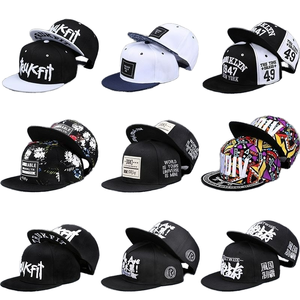 Tùy chỉnh 3D thêu Mũ 100% polyester được trang bị phẳng Vành bóng rổ Snapback mũ cho tất cả bốn mùa - Product Image 1
