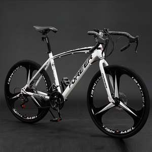 Vélo de route pour étudiants et adolescents avec roues 700C, cadre en acier à vitesse variable, <span class=keywords><strong>fourche</strong></span> courbée, frein à disque - Marque permanente - Product Image 6