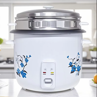 Marmite à riz électrique en acier inoxydable personnalisable en gros, avec tasse doseuse, conception de tambour intelligent, capacité 1,8L/2,2L pour usage domestique