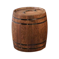 Baril en bois vintage pour le chocolat, 50 pièces, mini fût de grains de café en bois personnalisé