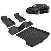 Accessoires de voiture Tapis de sol imperméables antidérapants pour Genesis G70 RWD 2019-2021 Tapis de voiture TPE