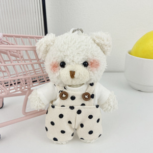 Llavero <span class=keywords><strong>de</strong></span> oso <span class=keywords><strong>de</strong></span> peluche texturizado Kawaii con overol <span class=keywords><strong>de</strong></span> pana, colgante <span class=keywords><strong>de</strong></span> animal <span class=keywords><strong>de</strong></span> peluche para bolso, muñeco <span class=keywords><strong>de</strong></span> juguete color rosa rubor, regalo <span class=keywords><strong>de</strong></span> Navidad 10cm - Product Image 3