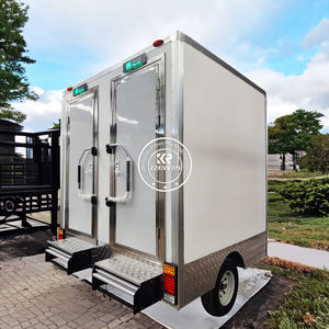 Moderno Remolque de Baño Portátil Australiano con 3 Plazas, Inodoro Móvil de Lujo - Product Image 1