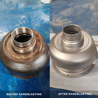 Machine de sablage automatique professionnelle sur mesure pour usine, avec moteur et engrenages de polissage, cabine de sablage sans poussière