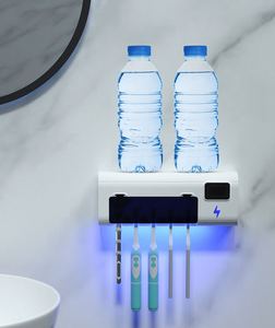 Ensemble d'accessoires de salle de bain intelligents A2606 en gros avec support mural UVC et étagère automatique - Product Image 6