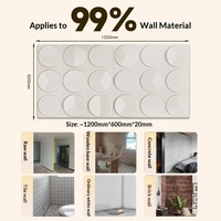 Papan Geometris 3D Stereo Modern Anti Air dari Polistirena dengan Komponen Jam - Dekorasi Pintu & Dinding yang Terkenal di Internet