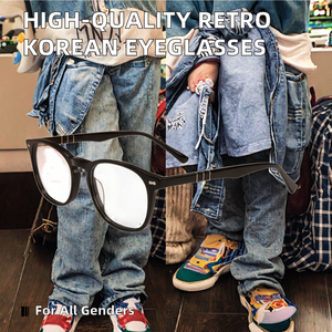 แว่น<span class=keywords><strong>ตา</strong></span>อะซิเตทสไตล์<span class=keywords><strong>เกาหลี</strong></span>ย้อนยุคทำด้วยมือคุณภาพสูงกรอบแว่นตารูปสัตว์คลาสสิก - Product Image 3