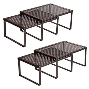 K&amp;B <strong>Shelf</strong> <strong>Insert</strong> in Kitchen Cupboard Expandable Stackable Organizer in Cabinet Counter - Product Image 5