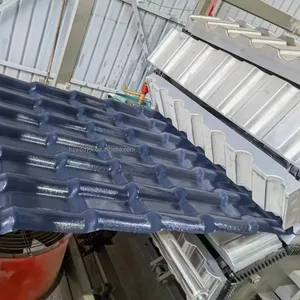 ASA聚氯乙烯波纹屋顶板合成树脂防紫外线西班牙UPVC塑料屋面瓦制造机