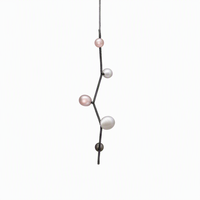 Lustre LED suspendu en verre transparent noir pour salle à manger, îlot de cuisine, base E26, hauteur réglable, style moderne minimaliste