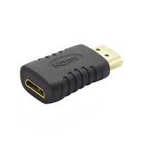 Adaptador Mini HDMI Hembra a HDMI Macho, Conector de Extensión de Audio y Video Full HD, Cable Extensor HDMI Macho a Hembra para Cámara