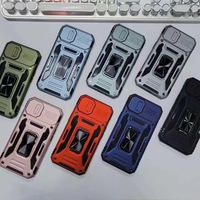Coque de protection antichoc et durable avec fenêtre pour objectif et béquille annulaire pour Samsung A56 A36 A26 S25 – Étui blindé