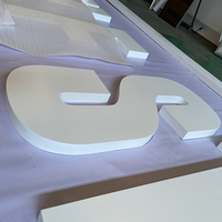 Panneau publicitaire personnalisé avec logo 3D - Signalétique publicitaire extérieure et intérieure pour utilisation en centre commercial, éclairage LED