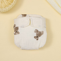 Culotte d'apprentissage douce en coton pour bébés garçons et filles, nouveau-nés, 3 couches, imperméable, lavable, avec anneau anti-urine