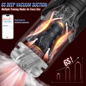 Juguetes Sexuales Impermeables con Sincronización IA, 7 Modos de Succión y 7 de Empuje, Copa de Masturbación Masculina con Rotación y Lamido Sensual para Baño - Product Image 6